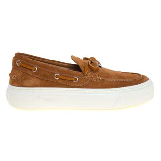 Hogan H705 Barca Loafer - female - Hogan - Boat Shoes - Brown - 5 1/2 UK - Shoes