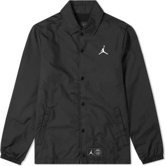 Nike Jordan Air Jordan Coach Jacket x Paris SaintGermain Black White BQ4213-010