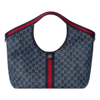 Gucci (WMNS) Gucci Giglio Large Tote Bag Blue White 853971-FAFFQ-8864