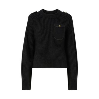Pinko Pinko, Truien & Vesten, Dames, Zwart, M, Miagolio Trui