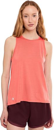 Smartwool Active Ultralite High Neck Tank Top Womens Clothing Coral Reef : SM, Lyocell/Nylon/Tencel