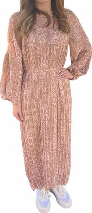 Fate Damarion Chiffon Dress In Blush Multi
