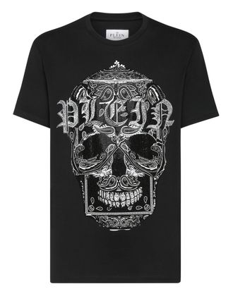 Philipp Plein T-Shirt Ronde Hals Ss Skull