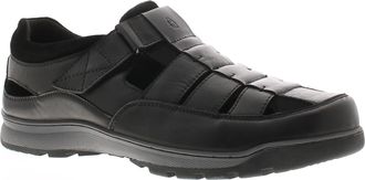 Hush Puppies Touch Close Herensandalen Rucker Leer Vissersmodel Zwart