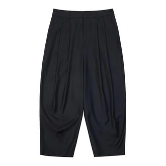 Ader Error BK Tag Slacks 01 - male - Ader Error - Wide Trousers - Black - XS - Trousers