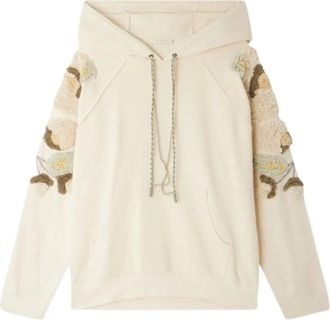Mes Demoiselles... Faika Pull - Dames - Hoodies - Beige - M - Katoen - Hoodies & sweatvesten