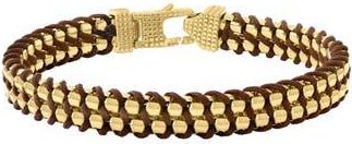 Effy Mens Cord Wrapped Chain Bracelet in Gold at Nordstrom Rack, Size 8.5