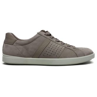 Ecco Ecco Leisure Leather Womens Lace Up Trainers - Grey Rose - Size:UK 6.5-7