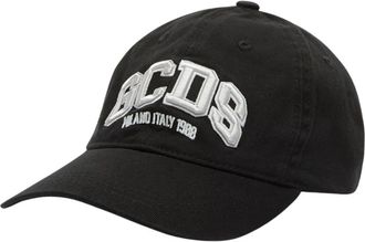GCDS Logo Lounge Baseballmuts - Dames - Petten - Zwart - ONE Size - Katoen - Accessoires