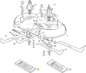 OEM Cuchilla Acabadora Stiga 102cm Original Stiga - 1134-9227-01
