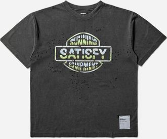 SATISFY Slam Jam Authorized Dealer MothTech T-Shirt Aged Black