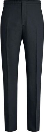 Ermenegildo Zegna Pantaloni con vita elasticizzata - Blu