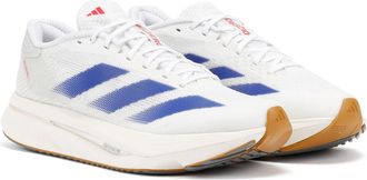 adidas Unisex Adizero SL2 White/Blue Trainers Mesh - Size UK 8