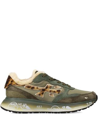Premiata Lauryn 7790M sneakers - women - Rubber/Polyethylene vinyl acetate (PEVA)/Calf Leather/Goat Skin/Polyester/Polyurethane - 37 - Green