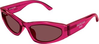 Balenciaga BB0387S 003 Womens Sunglasses Burgundy Size 58