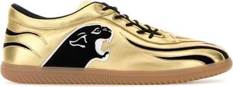 Valentino Garavani Gold Leather Sneakers