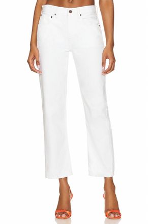 &Eacute;tica Rhea Mid Rise Crop Jean In Vintage White