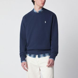 Polo Ralph Lauren Navy blue cotton crew-neck sweatshirt
