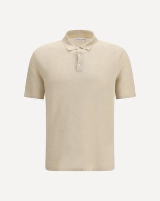 Roberto Collina Polo in lino Man 46