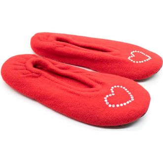Portolano Rhinestone Heart Slipper in Fiamma at Nordstrom Rack, Size Medium
