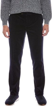 Brunello Cucinelli MenS Navy Cotton Corduroy Straight Leg Trousers, Size 36