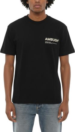 AMBUSH Black Crew Neck T-Shirt