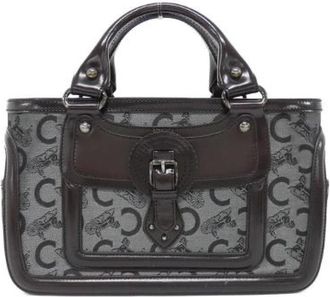 Celine Pre-owned Handbags, female, Gray, Size: ONE SIZE Pre-owned Canvas Handbag