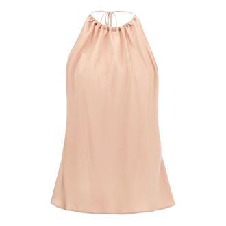 Pinko Pinko, Tops, Dames, Roze, XS, Polyester, Carota Satin Top