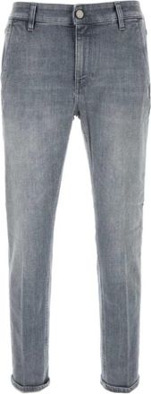Pantaloni Torino Grey Solid Slim Jeans