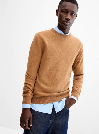 Le 31 Mens Pure cashmere crew-neck sweater