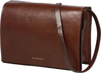 Burkely Leather Shoulder Bag Fine Florence Crossbody Bag Chestnut Brown