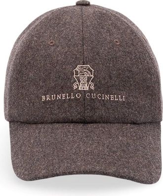 Brunello Cucinelli Baseball Cap With Embroidered Logo