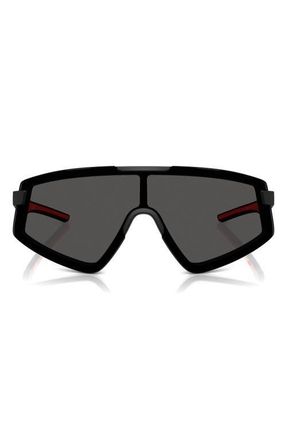 Ferrari 47mm Shield Sunglasses in Matte Black at Nordstrom
