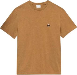 Isabel Marant Tops, Heren, Bruin, L, Katoen, Logo Katoenen T-shirt