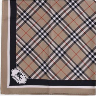 Burberry Foulard in seta Check Woman UNI