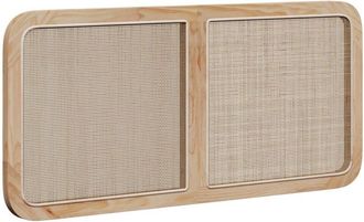 vidaXL Headboard with Headboard Natural 120 x 55 x 3 cm Rattan vidaXL