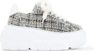 Casadei Schoenen, Dames, Beige, 40 EU, Wol, Nexus Boucl&egrave; Sneakers