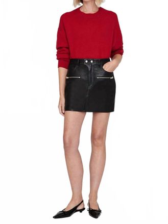 Anine Bing Steel Skirt In Black