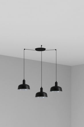 Faro Barcelona Tatawin S 3l Colgante Cristal Negro
