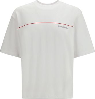 Dsquared2 Mens T-Shirt Cotton White T-Shirts And Polos