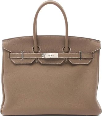 Hermès Borsa tote Birkin 35 2022 - Marrone