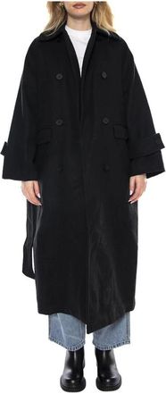 Minimum Jassen - Dames - Jas met riem - Zwart - XS - Jassen