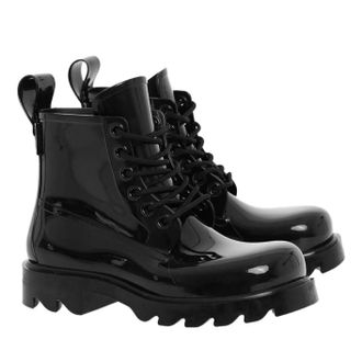 Bottega Veneta Low-Top Sneaker - Round Toe Lace-up Combat Boots - Gr. 38 (EU) - in Schwarz - für Damen