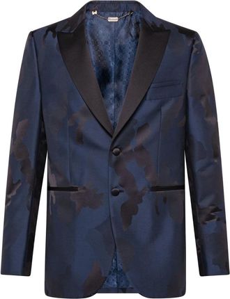 Billionaire Boys Club Blazer Camouflage - Heren - Blazers - Blauw - M - Wol - Jassen