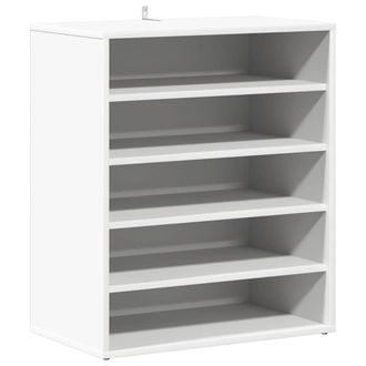 vidaXL Vidaxl - Mueble Zapatero De Madera Contrachapada Blanco 60x35x70 Cm