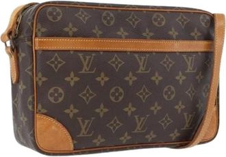 Louis Vuitton Pre-owned Cross Body Bags, female, Brown, Size: ONE SIZE Pre-owned Vintage Canvas Cross Body Bag