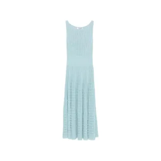 Antonino Valenti Isabela Ribbed-knit Sleeveless Midi Dress