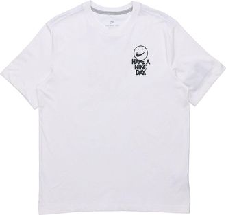 Nike Sportswear Printing Short Sleeve Have a Nike Day White CW4818-100