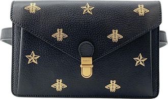 Gucci Pre-owned Gucci Leather Bee Star Belt Bag C3T0FKN12EALI5AB