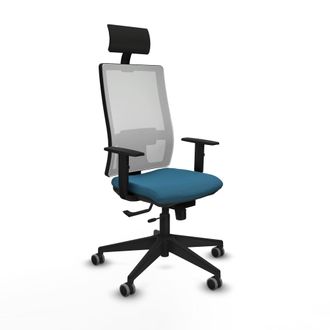 Piqueras y Crespo Silla De Oficina Con Cabecero Piqueras Y Crespo 1d066g1 Verde Petr&oacute;leo